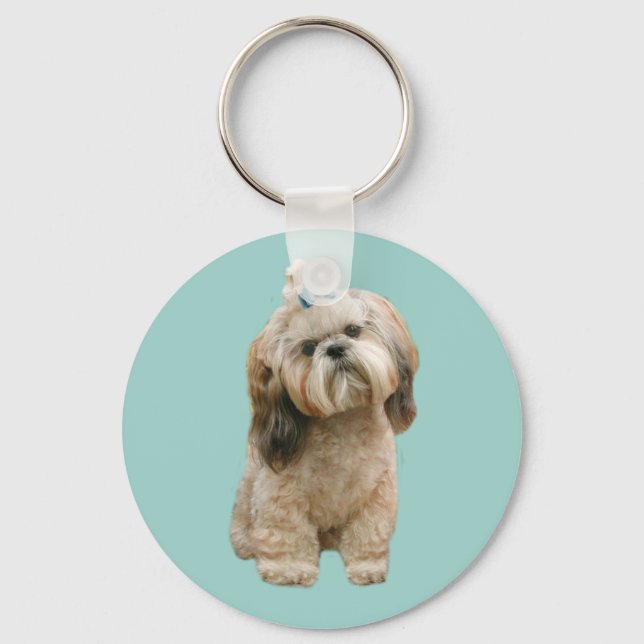 Shih Tzu Keychain Nyckelring (Framsida)