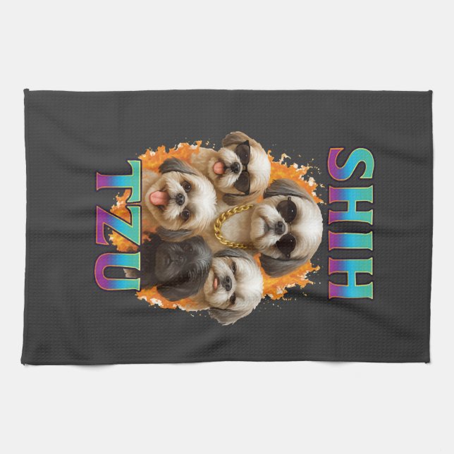 Shih Tzu  Kökshandduk (Horisontell)