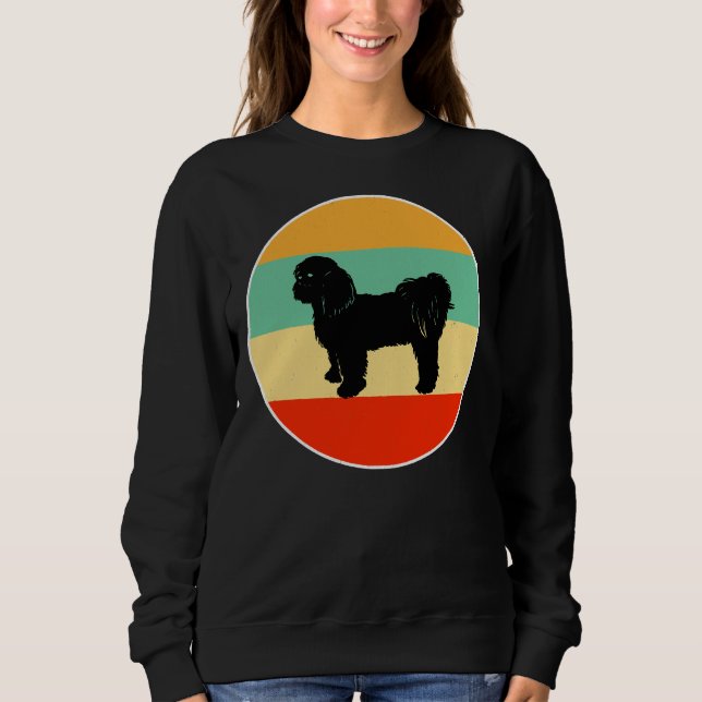 Shih Tzu Kort Clip Hund Mamma Kärlek R T Shirt (Framsida)