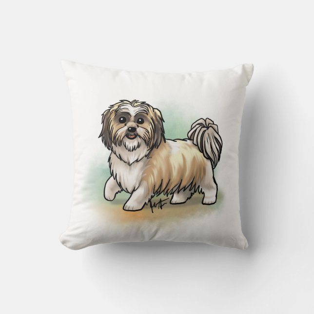 Shih Tzu kudder Kudde (Framsida)