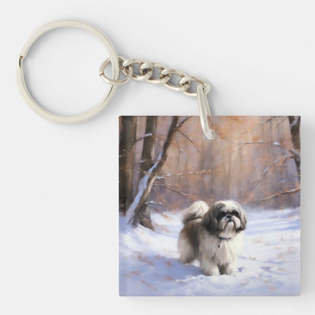 Shih Tzu Låt det snöa jul (Framsidan)