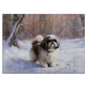 Shih Tzu Låt det snöa jul
