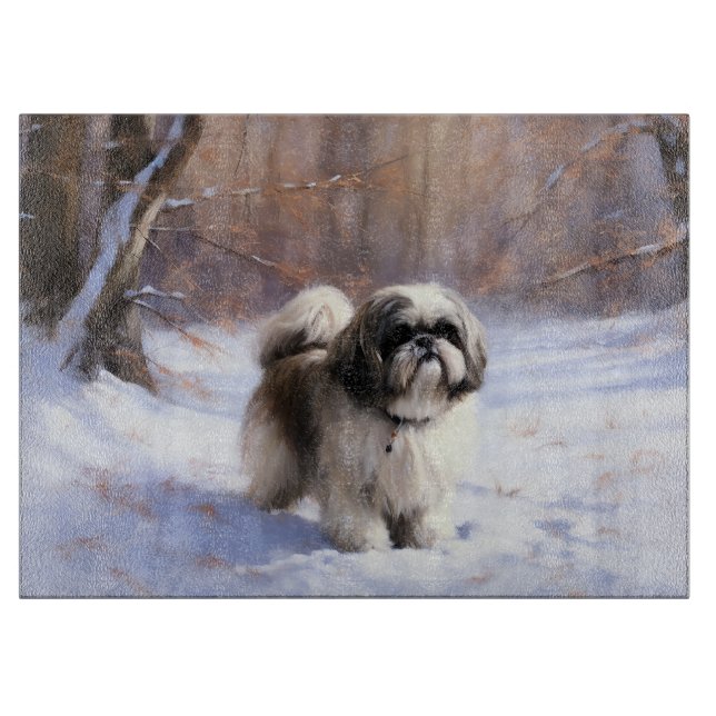 Shih Tzu Låt det snöa jul (Framsidan)