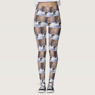 Shih Tzu Låt det snöa jul Leggings