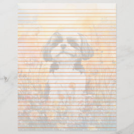Shih Tzu-lutning - 8,5 x 11-tumsfack Lakan