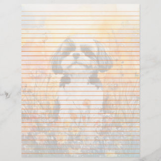 Shih Tzu-lutning - 8,5 x 11-tumsfack Lakan
