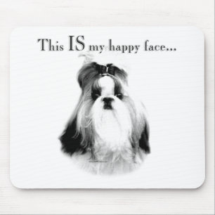 Shih Tzu Lycklig Ansikte Musmatta