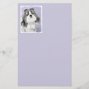 Shih Tzu-målning - Cute Original Hund Art Brevpapper