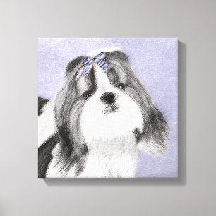 Shih Tzu-målning - Cute Original Hund Art Canvastryck