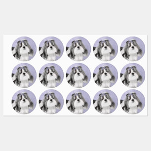 Shih Tzu-målning - Cute Original Hund Art Klistermärke