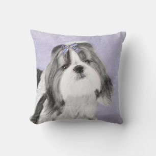 Shih Tzu-målning - Cute Original Hund Art Kudde