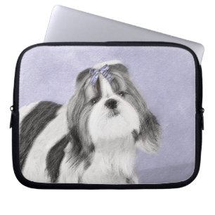 Shih Tzu-målning - Cute Original Hund Art Laptop Fodral