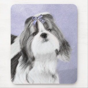 Shih Tzu-målning - Cute Original Hund Art Musmatta