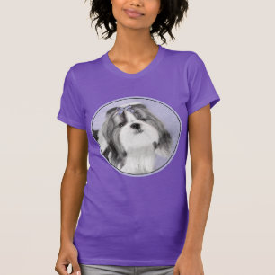 Shih Tzu-målning - Cute Original Hund Art T Shirt