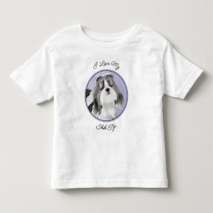 Shih Tzu-målning - Cute Original Hund Art T Shirt