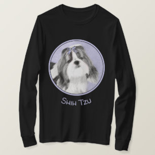 Shih Tzu-målning - Cute Original Hund Art T Shirt