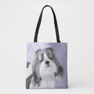 Shih Tzu-målning - Cute Original Hund Art Tygkasse