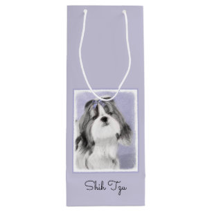 Shih Tzu målning - gullig original- hundkonst