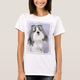 Shih Tzu målning - gullig original- hundkonst T Shirt