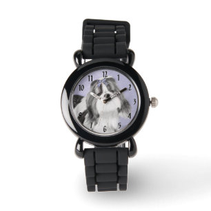 Shih Tzu-målning - Söt originell hundkonst Armbandsur