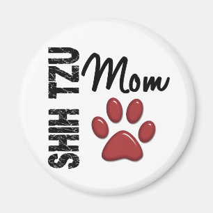 Shih Tzu mamma 2 Magnet