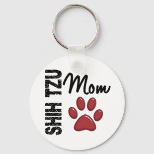 Shih Tzu mamma 2 Nyckelring