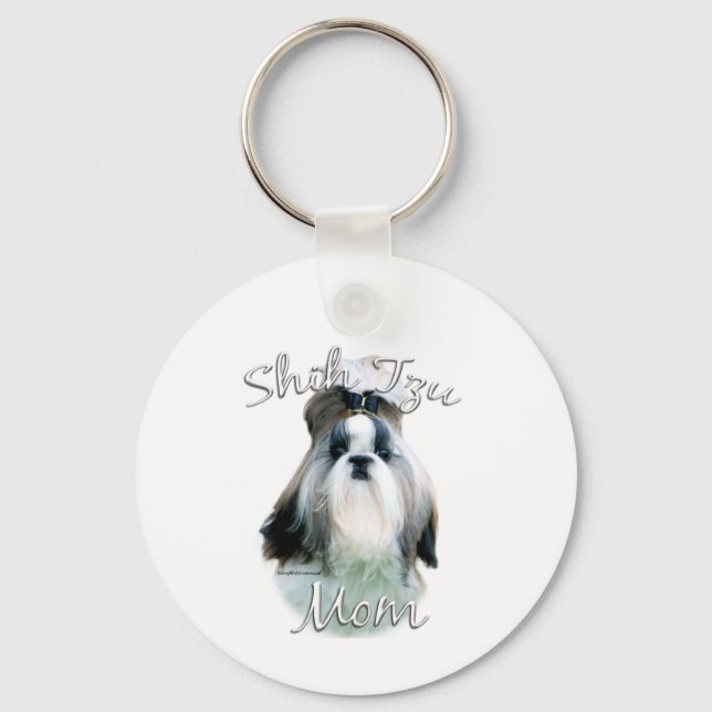 Shih Tzu Mamma 2 Nyckelring (Framsida)