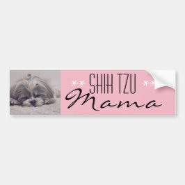 Shih Tzu Mamma Bumper Sticker för Hund Mammor Bildekal