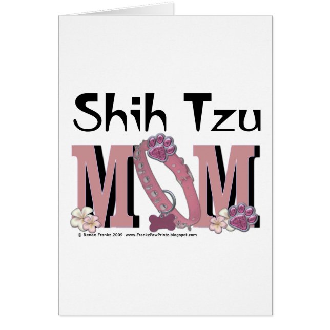 Shih Tzu MAMMA Hälsningskort (Framsidan)