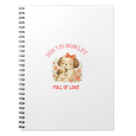 Shih Tzu Mamma Liv Fullt Av Kärlek Mors Dag Anteckningsbok