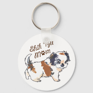 Shih Tzu Mamma Nyckelring