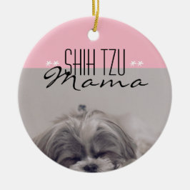 Shih Tzu Mamma Ornament för Hund Mammor