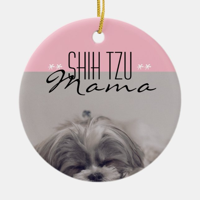 Shih Tzu Mamma Ornament för Hund Mammor (Framsidan)