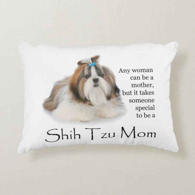 Shih Tzu Mamma Pillow Prydnadskudde (Framsidan)