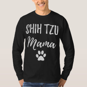 Shih Tzu Mamma Rolig hund Älskare Hund, Mamma Gift T Shirt