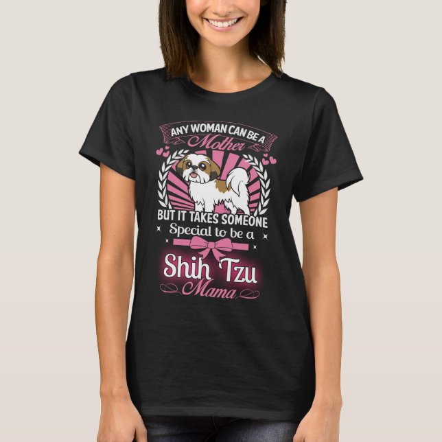 Shih Tzu mammor Tee (Framsida)