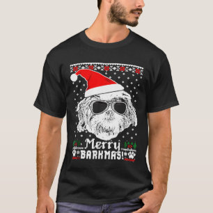 Shih Tzu Merry Barkmas jul Gif T Shirt