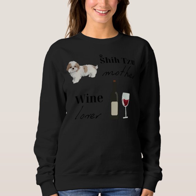 Shih Tzu Mor Vin Passande Scoop T Shirt (Framsida)