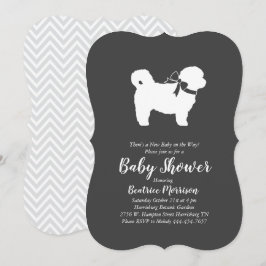 Shih Tzu Nalle Hund Baby Shower Gender Neutral Inbjudningar