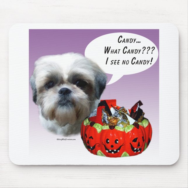 Shih Tzu (naturlig) Halloween Candy Musmatta (Framsidan)