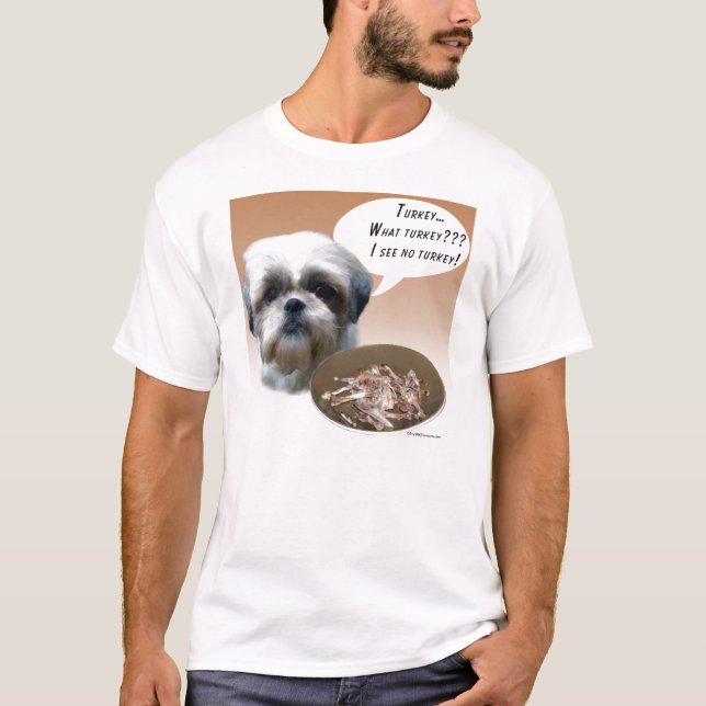 Shih Tzu (naturligt) Turkiet T-shirt (Framsida)
