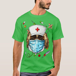 Shih Tzu Nurse RN Rolig hund ER Nursing School Gra T Shirt