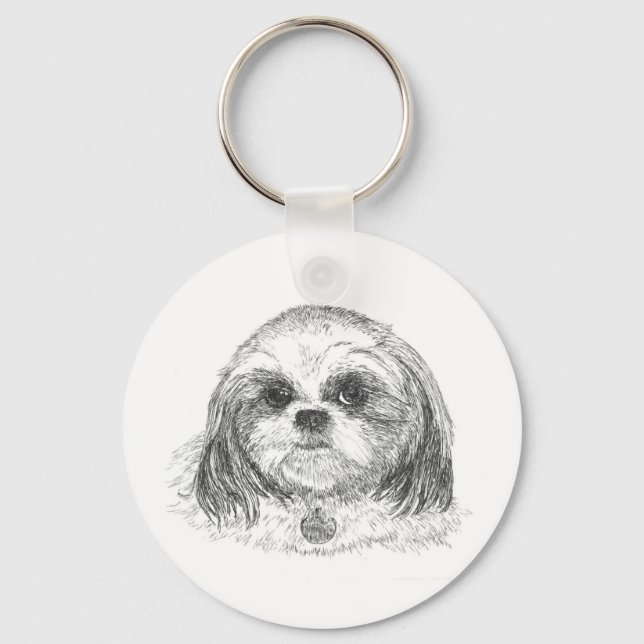 Shih Tzu Nyckelring (Framsida)