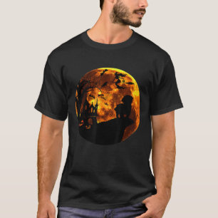 Shih Tzu och Måne Halloween Costume T Shirt