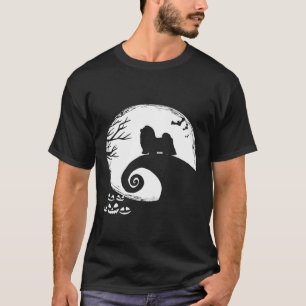 Shih Tzu och Måne Halloween Costume T Shirt