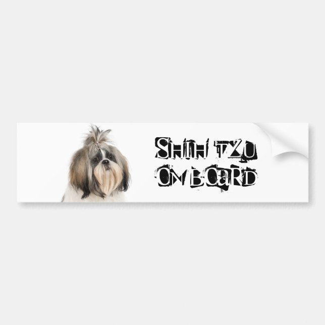 Shih Tzu ombord Bildekal (Framsidan)