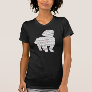 Shih Tzu ordkonst T-shirt