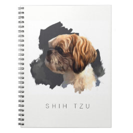 Shih Tzu original- konstanteckningsbok Anteckningsbok Med Spiral