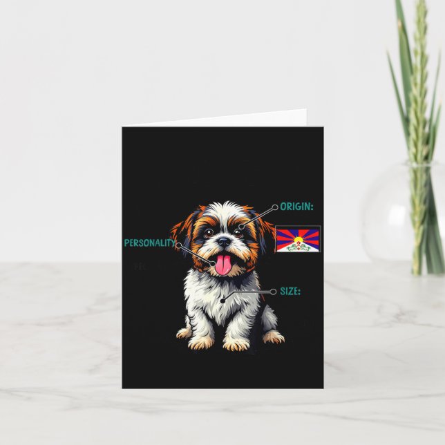 Shih Tzu Owner Funny Shih Tzu Lover  Kort (Framsida)
