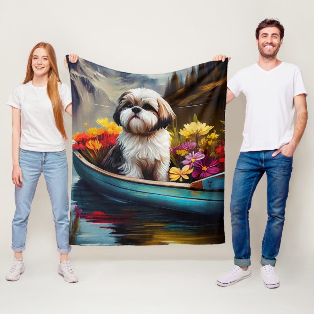 Shih Tzu på en Paddle: En kristen Äventyr Fleecefilt (På plats)